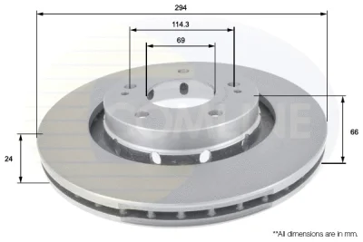 ADC0370V COMLINE Тормозной диск