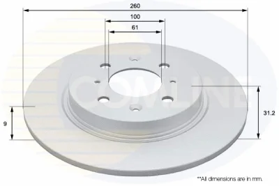 ADC0570 COMLINE Тормозной диск