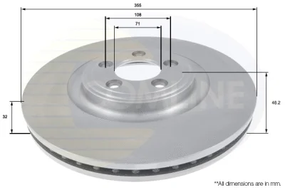 Тормозной диск COMLINE ADC1252V