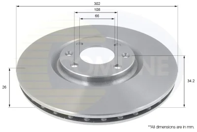Тормозной диск COMLINE ADC1592V