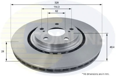 ADC2515V COMLINE Тормозной диск