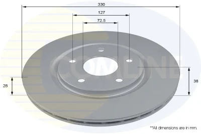 ADC2822V COMLINE Тормозной диск