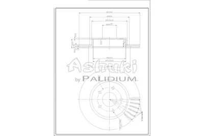 N013-98 ASHUKI by Palidium Тормозной диск