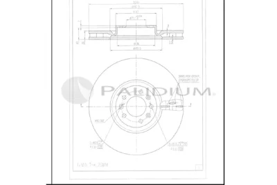 P330-163 ASHUKI by Palidium Тормозной диск