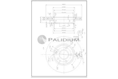 P330-245 ASHUKI by Palidium Тормозной диск