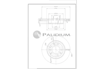 P330-247 ASHUKI by Palidium Тормозной диск