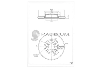 P330-249 ASHUKI by Palidium Тормозной диск