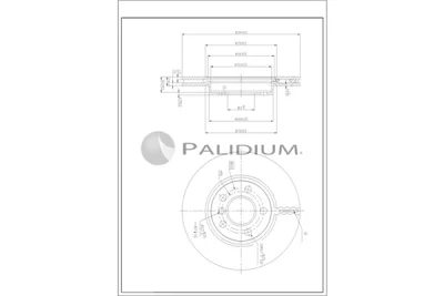 P330-259 ASHUKI by Palidium Тормозной диск
