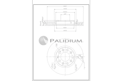 P330-264 ASHUKI by Palidium Тормозной диск