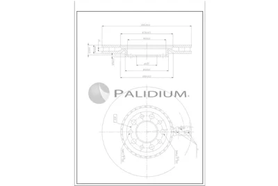 P330-265 ASHUKI by Palidium Тормозной диск