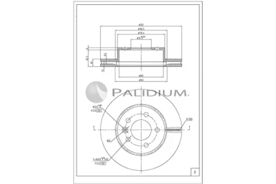 P330-266 ASHUKI by Palidium Тормозной диск