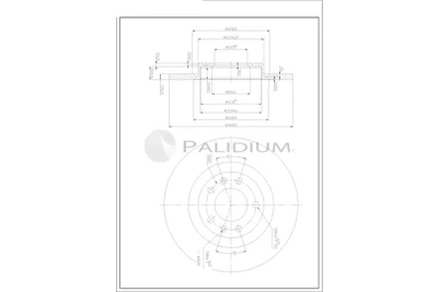 P331-125 ASHUKI by Palidium Тормозной диск