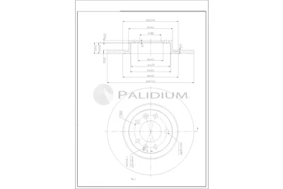 P331-126 ASHUKI by Palidium Тормозной диск