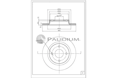 P331-139 ASHUKI by Palidium Тормозной диск