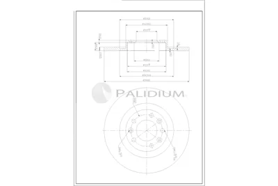 P331-140 ASHUKI by Palidium Тормозной диск