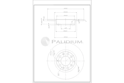 P331-142 ASHUKI by Palidium Тормозной диск