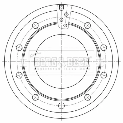 BBD32665 BORG & BECK Тормозной диск