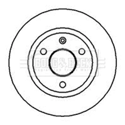 BBD4004 BORG & BECK Тормозной диск