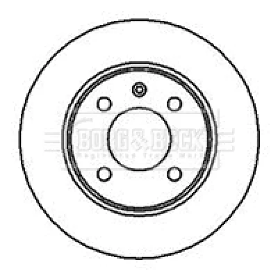BBD4021 BORG & BECK Тормозной диск