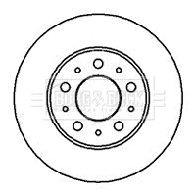 BBD4023 BORG & BECK Тормозной диск
