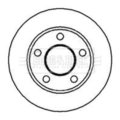 BBD4125 BORG & BECK Тормозной диск