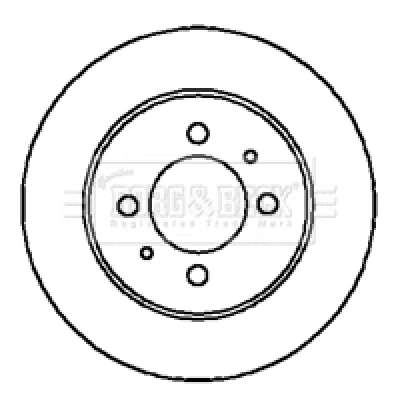BBD4200 BORG & BECK Тормозной диск