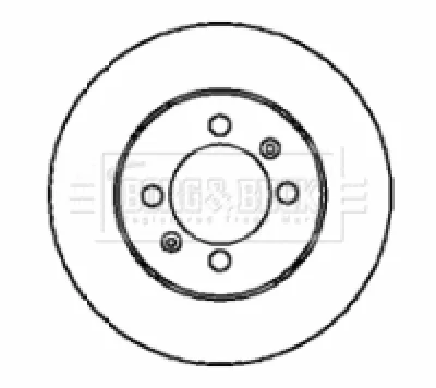 BBD4206 BORG & BECK Тормозной диск