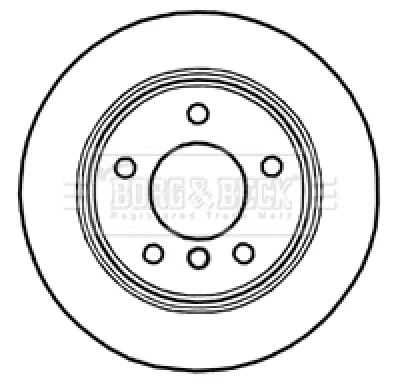 BBD4707 BORG & BECK Тормозной диск