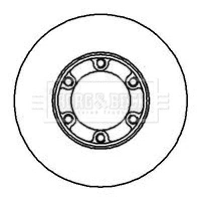 BBD4844 BORG & BECK Тормозной диск