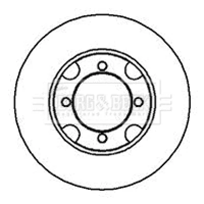 BBD4917 BORG & BECK Тормозной диск