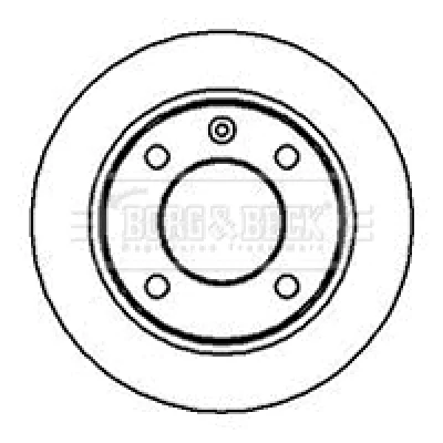 BBD4975 BORG & BECK Тормозной диск