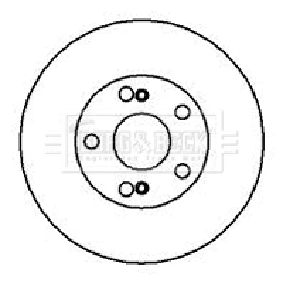 BBD5019 BORG & BECK Тормозной диск