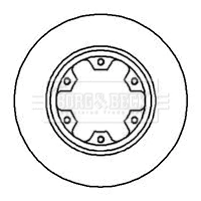 BBD5046 BORG & BECK Тормозной диск