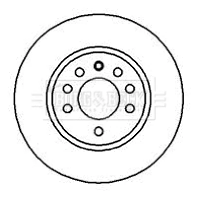 BBD5082 BORG & BECK Тормозной диск