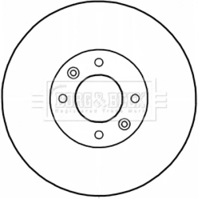 BBD5234 BORG & BECK Тормозной диск