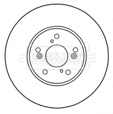 BBD5311 BORG & BECK Тормозной диск