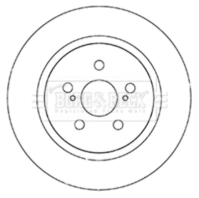 BBD5346 BORG & BECK Тормозной диск