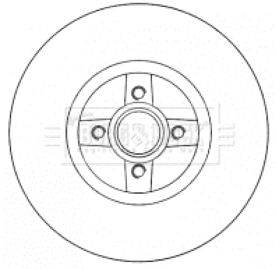 BBD5794S BORG & BECK Тормозной диск