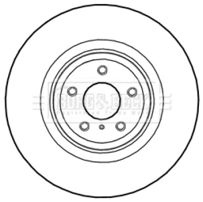 BBD5987S BORG & BECK Тормозной диск