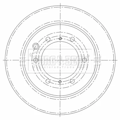 BBD6008S BORG & BECK Тормозной диск