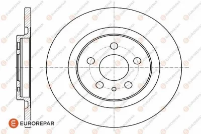Тормозной диск EUROREPAR 1618861780