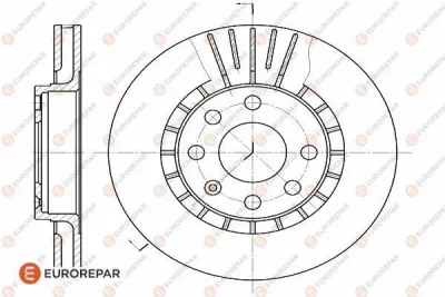 Тормозной диск EUROREPAR 1618879080