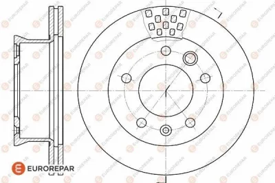 1618882380 EUROREPAR Тормозной диск