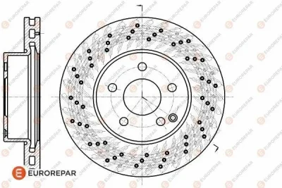 Тормозной диск EUROREPAR 1622812880
