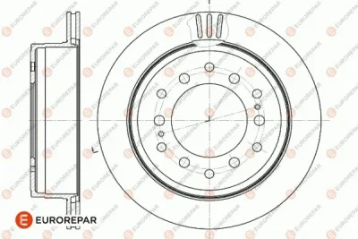 Тормозной диск EUROREPAR 1642778180