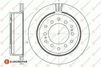 Тормозной диск EUROREPAR 1667852880