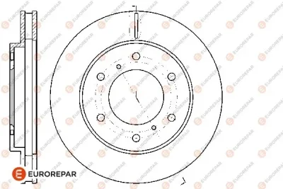 Тормозной диск EUROREPAR 1667855280