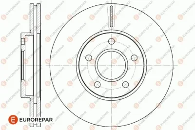 Тормозной диск EUROREPAR 1667855980
