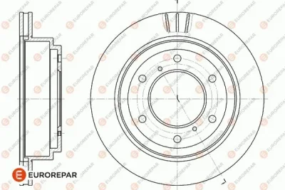 Тормозной диск EUROREPAR 1667872380