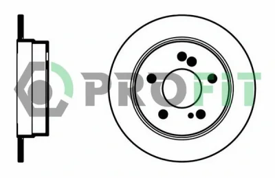 5010-0122 PROFIT Тормозной диск